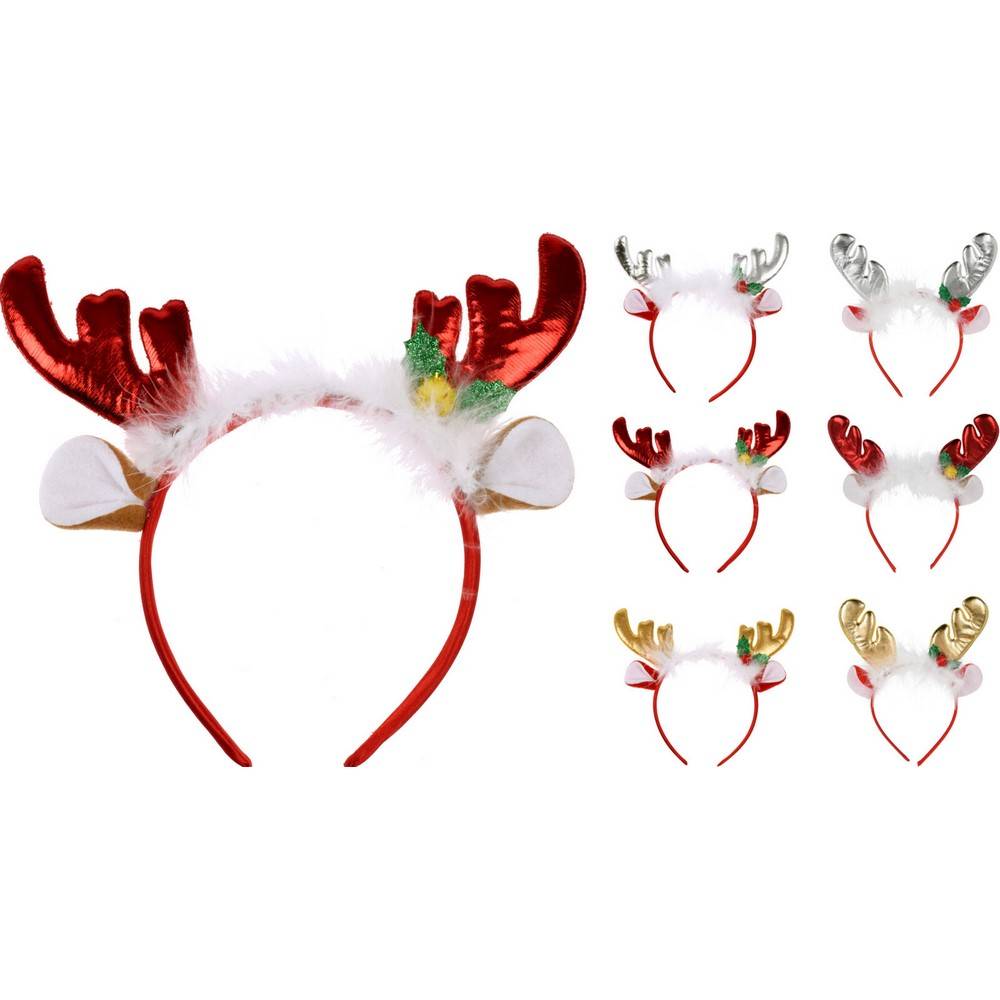 koopman Koopman Koopman Headband Reindeer Ears 6ass red